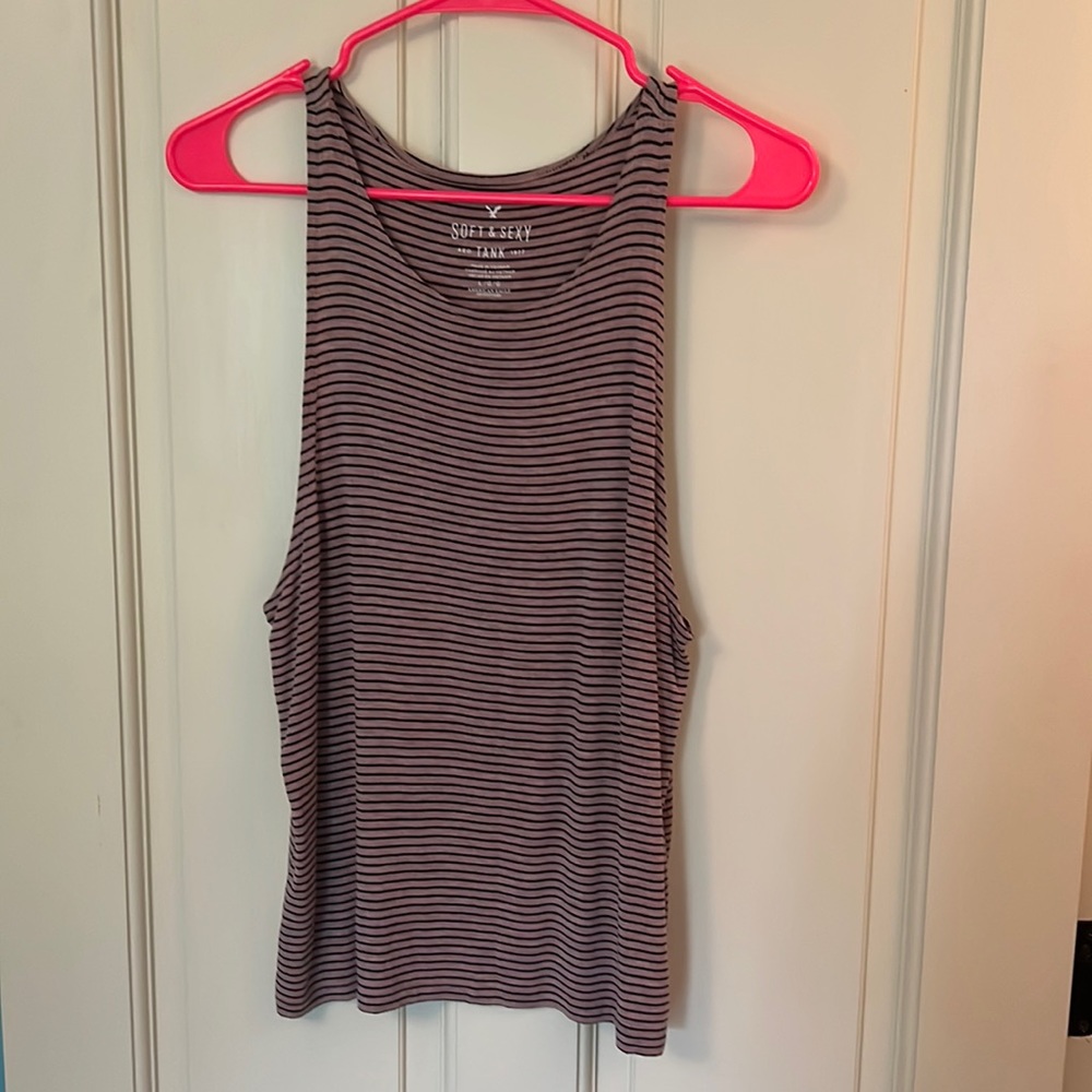 American Eagle Outfitters Striped Soft & Sexy Tank